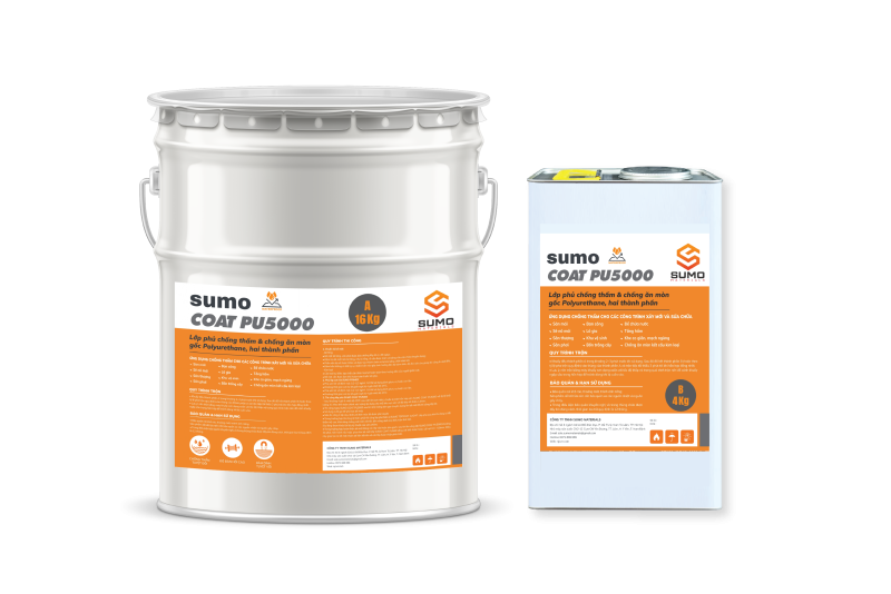 SUMO COAT PU5000 | Lớp phủ chống thấm Polyurethane 2 thành phần cho bê tông và kim loại
